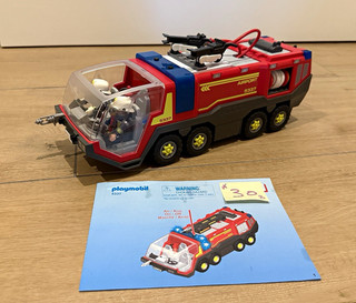 Playmobil Umbau/Bastler 5337 Airport Feuerwehrfahrzeug Anleitung 2 Figuren