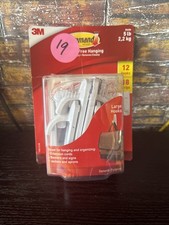 3M Command Damage-Free Hanging 5 lb 12 large utility hooks 18 large strips 1.03 per strip