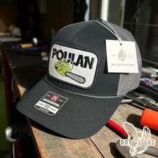 Vintage Retro Poulan Chainsaw Patch Richardson 112 Rope Trucker Snapback Hat