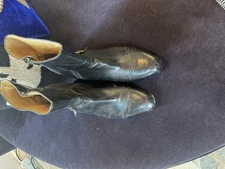Gucci Black Boots Men Size Ten Needs Some Minor Repair In The Back