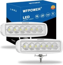 WFPOWER Boat Light 2 Pack, LED Marine Spotlights Waterproof, 6 White 