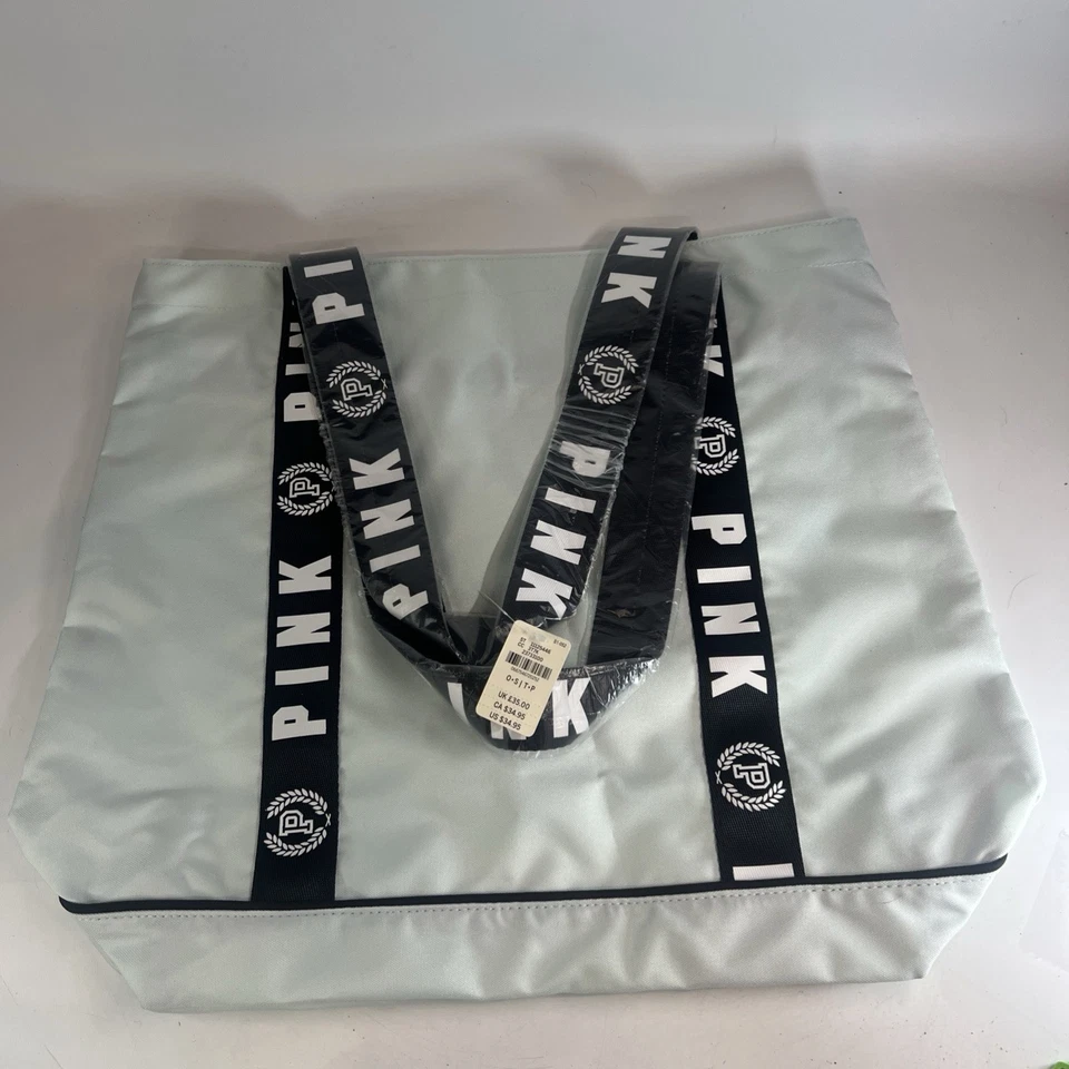 Victoria Secret PINK Tote Bag Frost Mint XL Size - NWT - Image 4 of 4