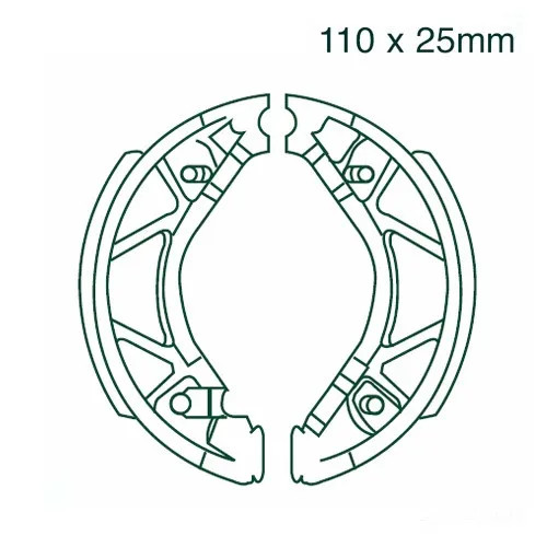Bremsbacken Hinten EBC Y530 FüR Yamaha CS 50 R AC Jog Bj. 2006-2014-image