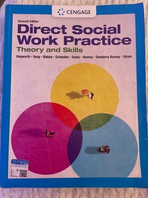 Direct Social Work Practice -used college textbook-very good condition