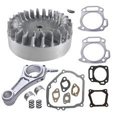 Flywheel 10krpm 3.308" Billet Rod 70mm Flat Top Piston For Predator 212cc 196cc