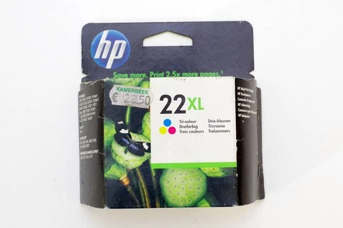 original HP 22XL C9352CE ink cartridge tri color - expired November 2013