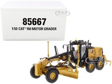 CAT CATERPILLAR 150 MOTOR GRADER W/ OPERATOR 1/50 MODEL BY DIECAST MASTERS 85667