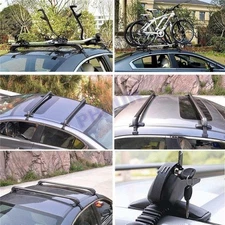 40" Car SUV Aluminum Roof Rack Top Luggage Cargo Carrier Cross Bar w/ Lock Cqkqc