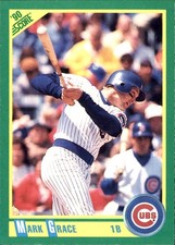 Mark Grace 1990 Score #150 Chicago Cubs FREE SHIPPING AutographDen