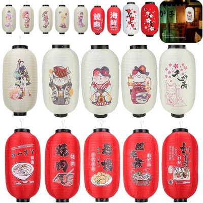 Hängelaterne Japanisch Stil Zylinder Outdoor Wasserdicht Deko Laterne