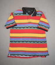 Vintage Roper Shirt Mens XL Aztec Striped Multicolor Polo Collared Western