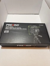 PREXISO 360° Laser Level with Tripod, 100Ft Dual Power Self Leveling Cross Line