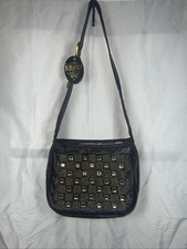 Vintage DAWLI Brown Genuine Leather Handbag Purse Made In USA