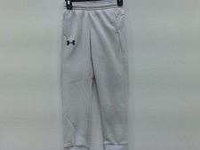 UNDER ARMOUR FLEECE JOGGERS HALO GRAY YOUTH SMALL SWEATPANTS