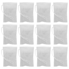 100 Pcs Disposable Drawstring Tea Bags Nylon Tea Filter Bags for Coffee Spices 0.08 per strip
