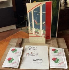 Vintage GRAND HOTEL Mackinac Island Lot - Rare Menus, Paper Napkins
