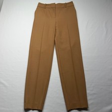Sézane Camel Tailored Cigarette Ankle Pants Women EU 36 US 4 Slim Office Career