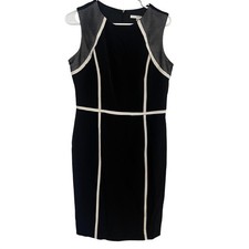 Studio One New York Black White Sheath Dress Size 10 Business Profess Networking