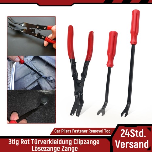 KFZ Türverkleidungs Werkzeug Lösezange Für Kunststoffclips Türpappen Löse Zange - Bild 1 von 9