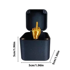 Surprise Middle Finger in a Box | Gag Gift | Engagement Wedding Ring Box Fun USA