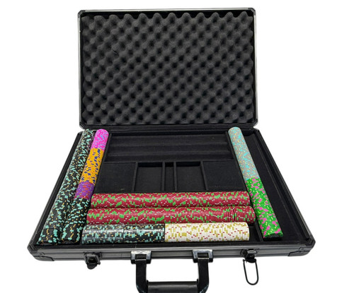 Professional 637 pc Poker Chip Set the Mint / Heavyweight Composite Case READ!