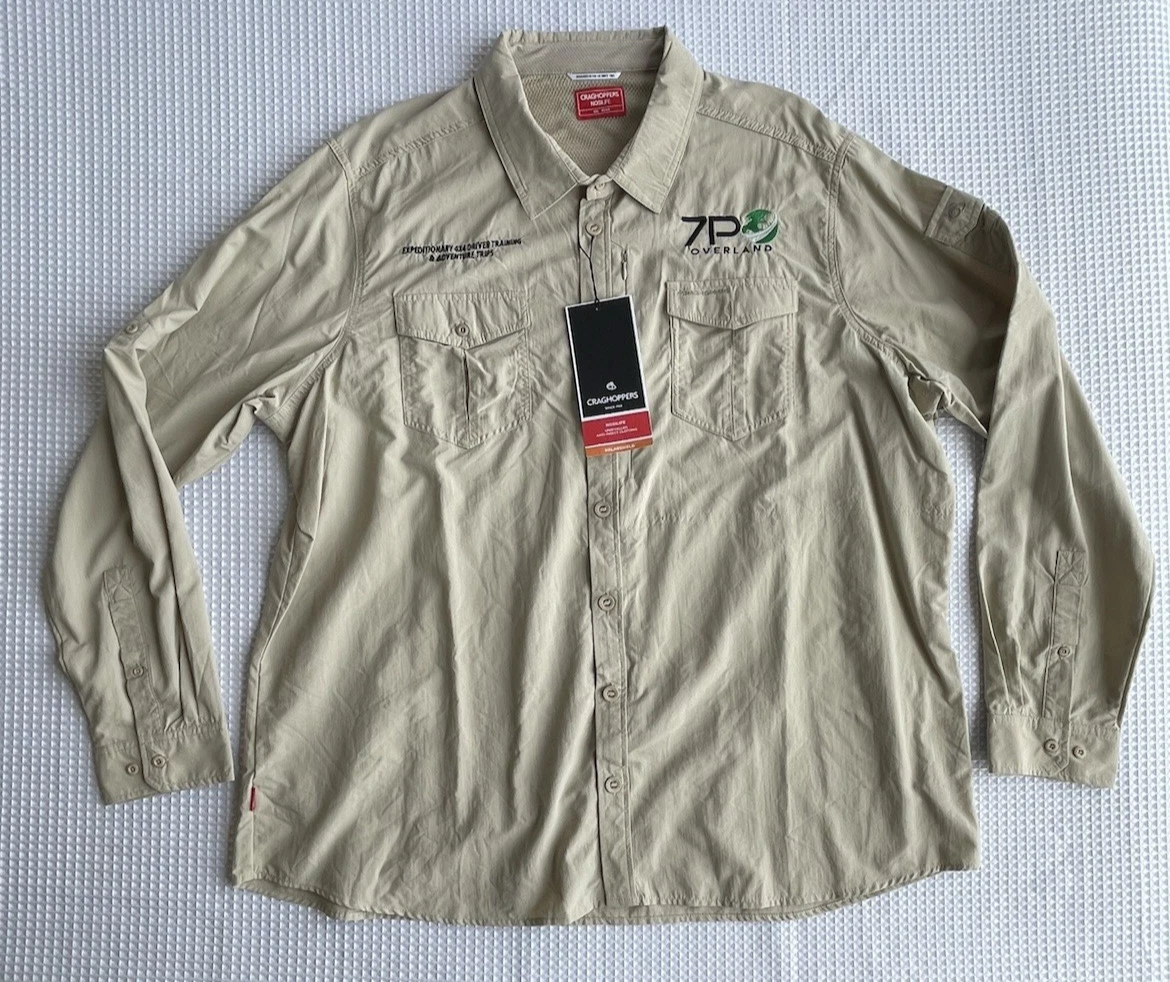 Craghoppers Nosilife Adventure Long Sleeve Shirt Shirt NWT Desert Sand Mens 4XL
Opens in a new windo