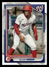 Elijah Green 2024 Bowman Prospect ROOKIE #BP-72 Washington Nationals RC CARD. rookie card picture