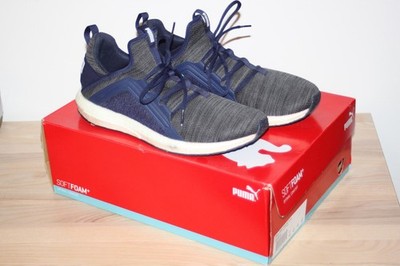 PUMA Mega NRGY Heather Knit Sneaker   Blau   Größe 42   191095 03   1x getragen