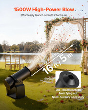 1500W Electric Confetti Machine DMX512 Remote Party Cannon Launcher Stage Event