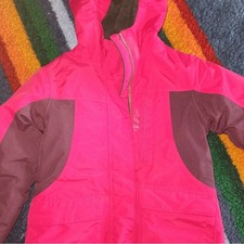 girls Lands end waterproof coat pink size 7