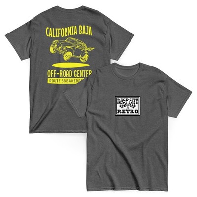 CALIFORNIA BAJA BUG OFF ROAD TWO SIDED T SHIRT by RACE CITY RETRO