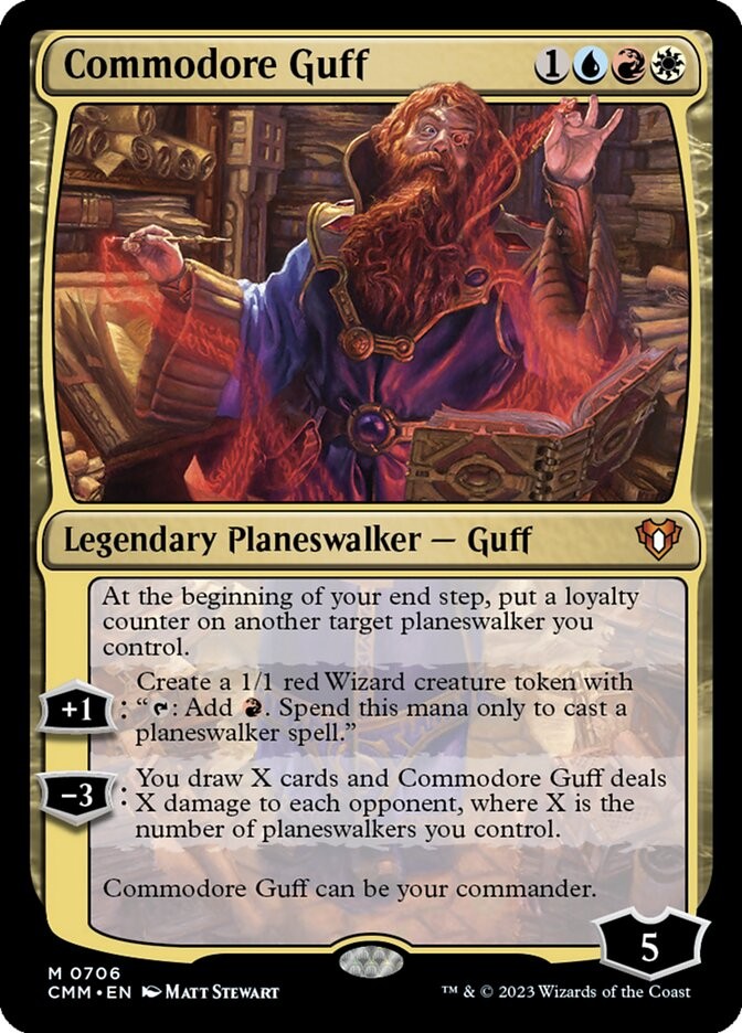 Commodore Guff - Commander Masters - MTG (NM)