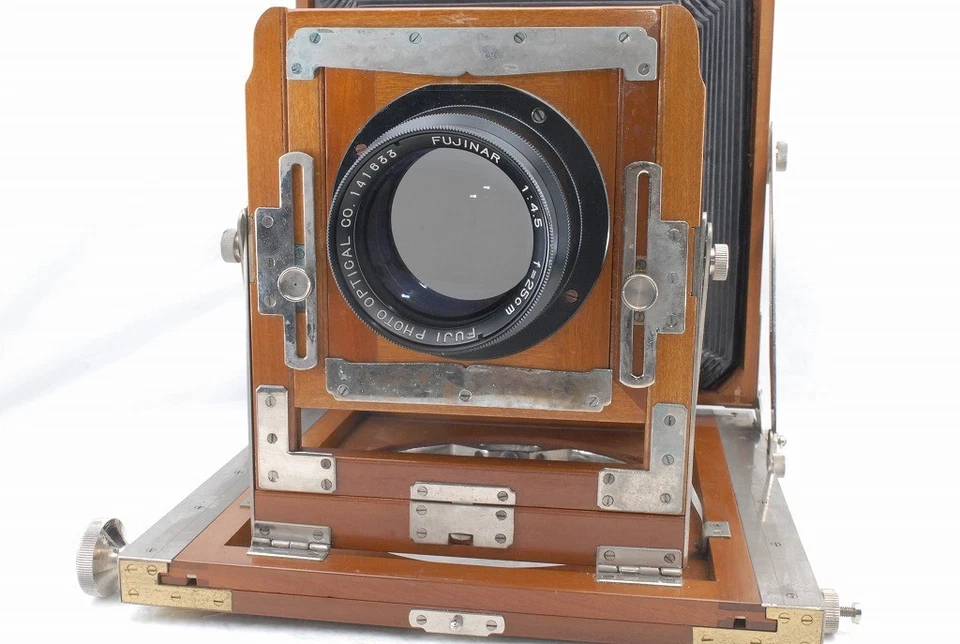 Wood 6 1/2 x 8 1/2 6.5x8.5 Camera Body w/Fujinar 250mm 2 Film Plate Holders *B84 - Image 3 of 4