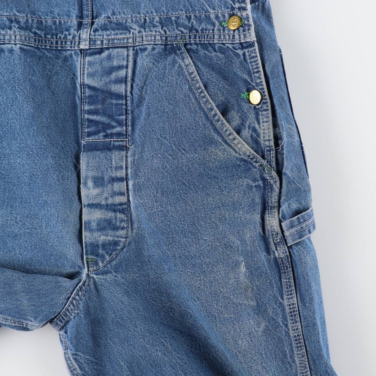 Vintage 90'S Key denim overalls made in the USA size W32 size L34