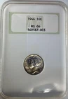 1944 Silver Mercury Winged Liberty Head Dime 10c NGC MS66