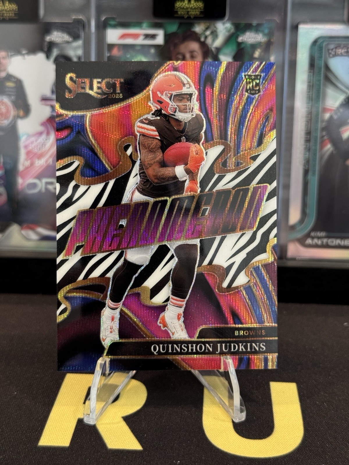 2025 Panini Select Quinshon Judkins #6 Phenomenon Zebra RC Browns SP