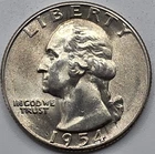 *SILVER* 1954-S  Washington Quarter -《Great Way To Buy Silver!!》