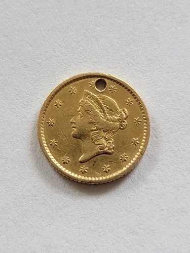 🌟AUTHENTIC  1852  $1 U.S. Liberty Head Gold Coin - ESTATE SALE FIND