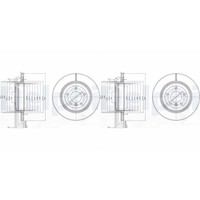 2X Delphi Bremsscheiben 320Mm BelÜFtet Hinten Passend FüR BMW 5 6 | BG3872