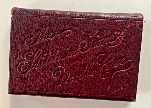 RARE 19th c. John Wanamaker "The Stitch in Time Needle Case" Promo