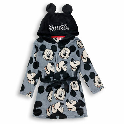 VESTAGLIA Disney MICKEY MOUSE TOPOLINO BAMBINO morbido pile,casa