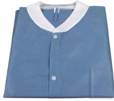 Medical Grade White Disposable Lab Coats With Pockets 2072-2076