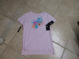 baby pink nike t shirt