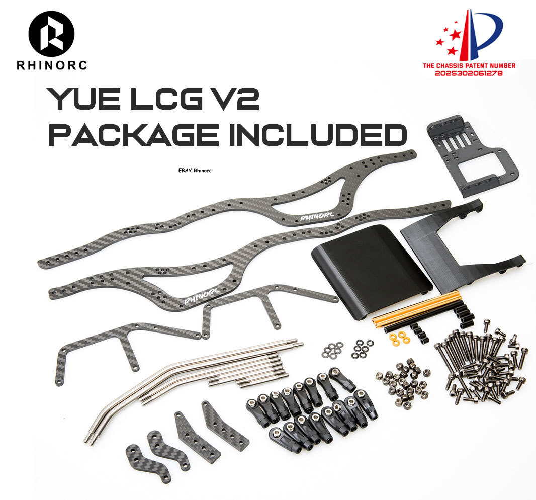 RhinoRC YUE LCGV2 Sporty RC Crawler Chassis Full Kit Capra Axles
