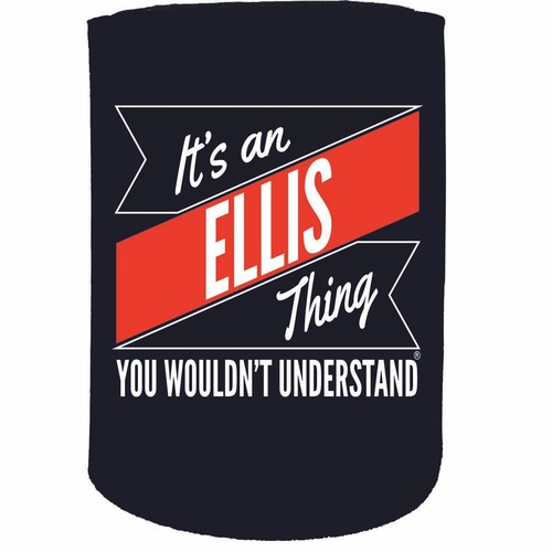 SURNAME STUBBY HOLDER Christmas bottle Gifts Can Name cooler Stubbie Gift - Picture 22 of 86