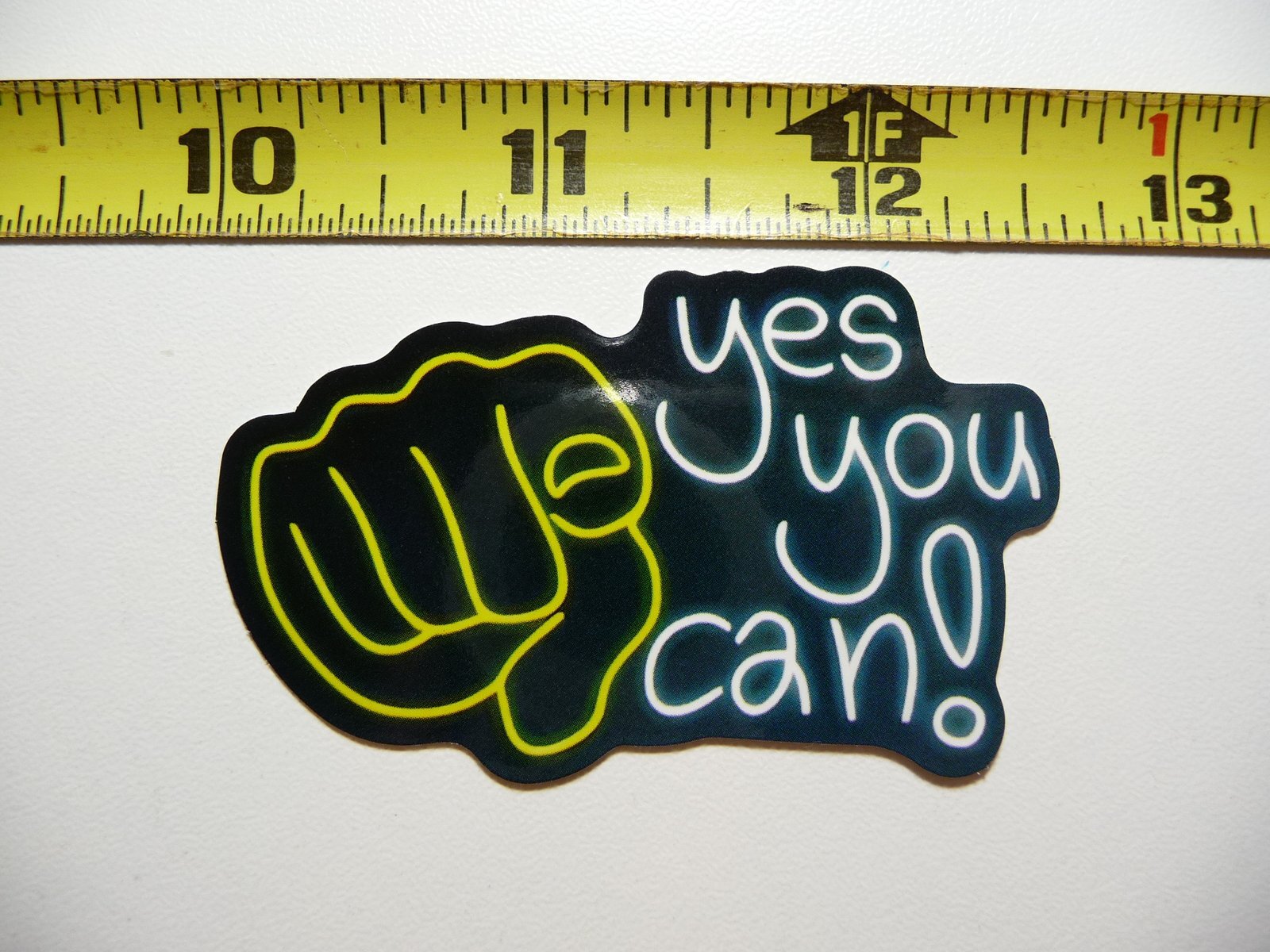 YES YOU CAN STICKER DECAL NEON STYLE MOTIVATIONAL POSITIVE