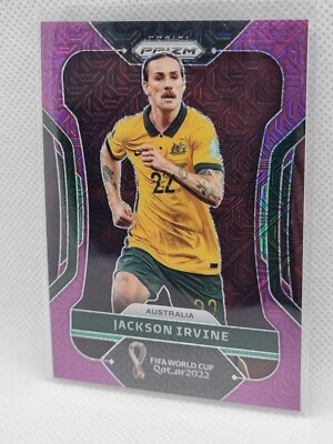 #/49  Jackson Irvine Australia 2022 Panini World Cup PURPLE Prizm!