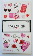 Valentine's Day Love Hearts Sticker Book Planner Papercraft Crafts Scrapbook