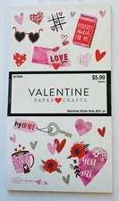 Valentine's Day Love & Hearts Sticker Book Planner Papercraft Crafts Scrapbook