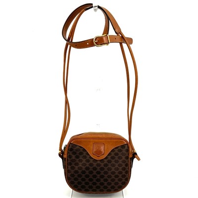CELINE Shoulder Bag Macadam Brown Authentic From Japan/0211